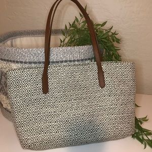Fun, summer straw tote.